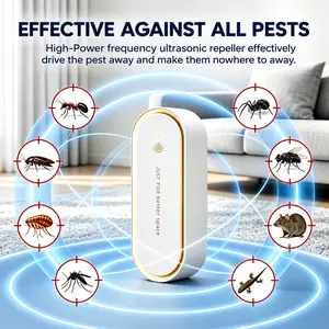 3-in-1 Ultrasonic Pest Repeller, Night Light &Home Fragrance Plug-in Electronic Repellent for Mosquito, Mouse, Roach, Spider, Ant, Mites, Silent Pest Deterrent for Bedroom, Kitchen, Home, Kids & Pet Safe, Chemical Free