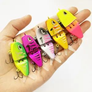 Mini Glide Bait, Realistic Glide Baits Lifelike Swim Bait Lure with High-Carbon Hooks for Perch Raptor Bass Fishing Men Family Freshwater & Saltwater