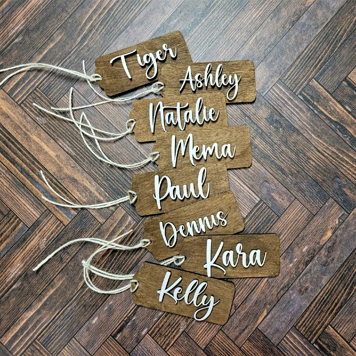 Personalized stocking tags - Christmas name tags