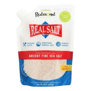 Redmond Real Salt Ancient Fine Sea Salt, 16 oz – Unrefined Mineral-Rich Sea Salt, Natural Pink Salt from Ancient Utah Sea Bed, Gluten-Free, Kosher, Perfect for Everyday Cooking & Seasoning