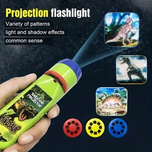 Dinosaur Projector Flashlight, Portable Dinosaur Night-Light Projector Toy, Ideal Gift