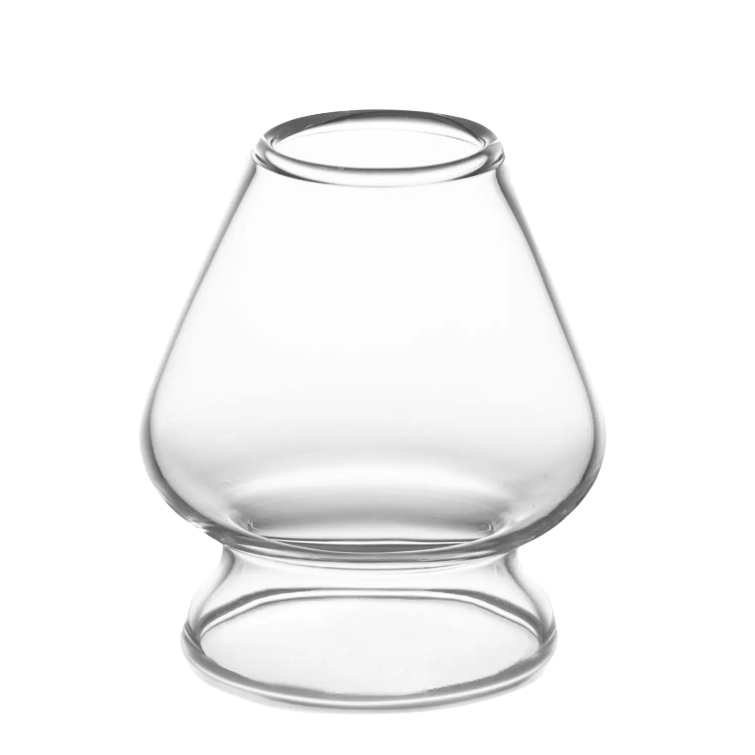 Clear Matcha Whisk Holder - Glass Chasen Holder - Sturdy & Traditional Design for Matcha Tea Set - White