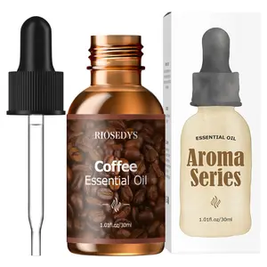 1pc 30ML Coffee Essential Oil for Diffusers, Humidifiers, Home, Living Room, Bedroom, Bathroom, Freshen Air, Stress Relief, Gift Choice, Coffee Aroma, Aromatherapy Oils