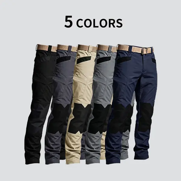 HOMUG Men's Tactical Work Pants are equipped with a stretched waistband and pockets. Featuring a kneei-pad designed and crafted from a new 230g/m2 fabric, they are ideal for spring and summer wear as well as outdoor activities.