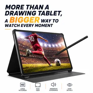UGEE UT3 Standalone Graphics Drawing Tablet - 14.25" 2400 Ultra HD Full-Laminated Nano Matte LCD, 8GB+256GB, Android 14, 10000mAh Battery, 27W Fast Charging, Built-in U-Pencil Drawing Stylus, No Computer Required, Wireless, Interactive, Write-On, Wireless