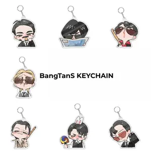 [HOT KEYCHAIN] Cute Chibi Acrylic Keychain, 2026 world Tour Gift for Fan, K-pop Charm, Concert Outfit, 1-2 Layer Keychain, Gift For Fan