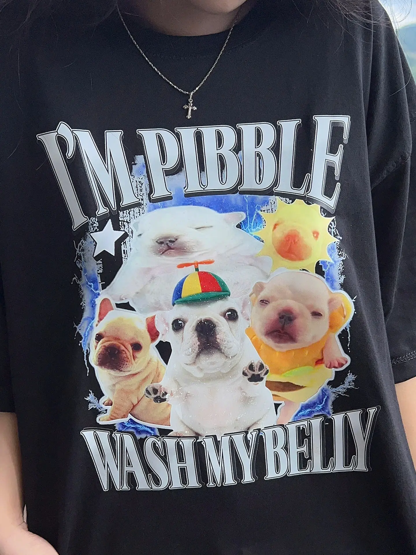 I'm PIBBLE Wash my belly Bootleg Comfort Color Tee Shirt - Unisex Heavy Cotton Tee - Iconic Moment Merch