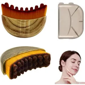 A lymphatic facial brush lymphatic drainage tool for mandibular contouring, an essential tool for achieving natural lifting and a refreshed appearance