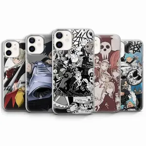 Soul Eater Phone Case Maka Evans Death the Kid Black Star Cover Compatible with iPhone X, 11, 12, 13, 14, 15, 16, 17 Plus Pro Promax & SS Galaxy S21-25 Series