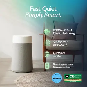 Air Purifiers for Medium Rooms, Bedroom, Kitchen, Cleans 1,858 sqft in one hour, HEPASilent Smart Air Cleaner for Home, Pets, Allergies, Virus, Dust, Mold, Smoke - Blue Pure 311i Max