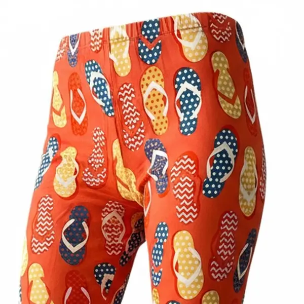 LuLaRoe Women's Buttery Soft Smooth Leggings - Flippies Design, Polyester-Spandex Fabric Bottom