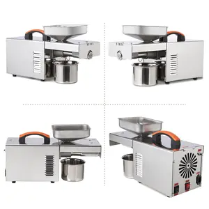 Garvee Automatic Cold & Hot Press Oil Extractor - Food Grade Stainless Steel Oil Press Machine for Nuts and Seeds, Suitable for Home Kitchen and Commercial Use