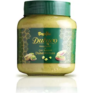 Beyoglu Dubaco Pistachio Cream with Crispy Kataifi Spread - Ready Made Dubai Chocolate Spread - 10.58 oz - Premium Glass Jar - Turkey - Natural Flavor - Versatile Dessert Filling