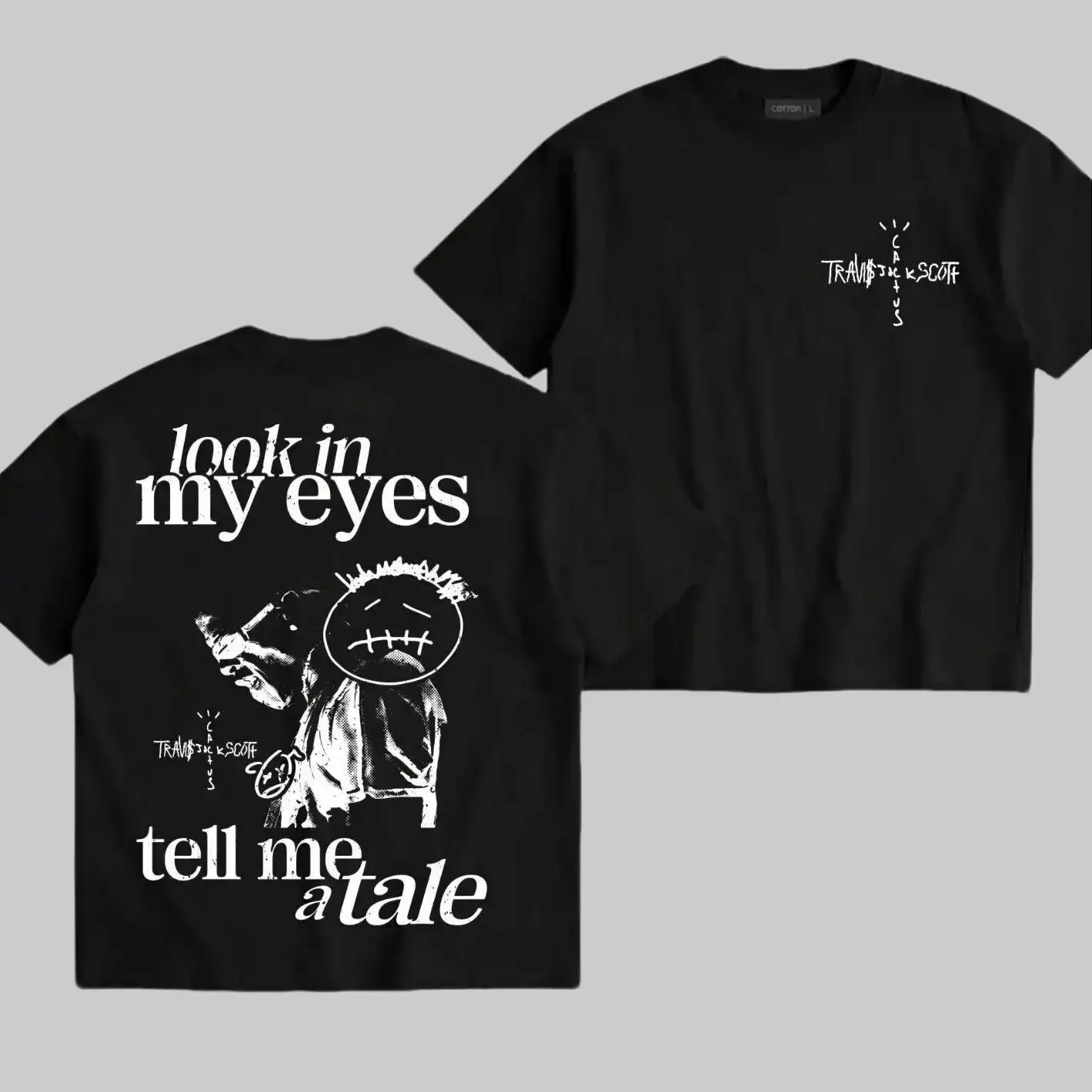 My Eye Cactus$Jack Hoodie | Trendy Hip Hop Graphic Sweatshirt | Aesthetic Black Hoodie