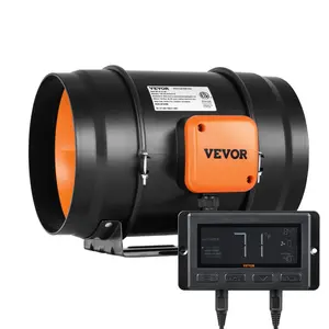fathersdaygift  VEVOR Inline Duct Fan, 8-Inch 807 CFM with Temperature Humidity Controller, Quiet EC-motor Ventilation Exhaust Fan for Cooling Booster, Grow Tents, Hydroponics