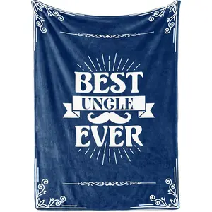 Gifts for Uncle and Aunt, Throw Blanket for Uncle, Presents from Niece and Nephew for Christmas, Birthday, Father's Day - Best Ever (50x65 inches)