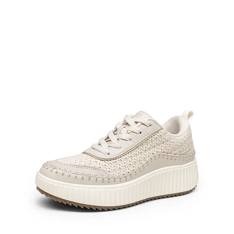 DREAM PAIRS [Arch Support] Women's Casual Lifestyle Sneaker - Tweed-Effect Platform Chunky Sole, Lightweight Comfortable Athletic Trainers, Women's Trendy Walking Shoes, Women's Trendy Shoes