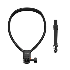 Flymile Neck Strap Mount Portable for DJI Action 6/5 Pro/4/Insta360 Go Ultra/Ace Pro 2/X5 Camera, Chest Fixed First Person View Bike Stand Outdoor Sports Camera Accessories