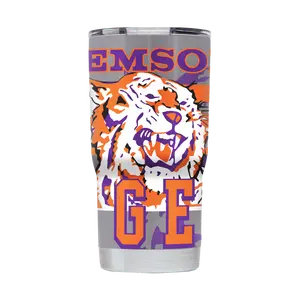 Clemson "College Vault" Insulated Stainless 20oz Tumbler with Lid