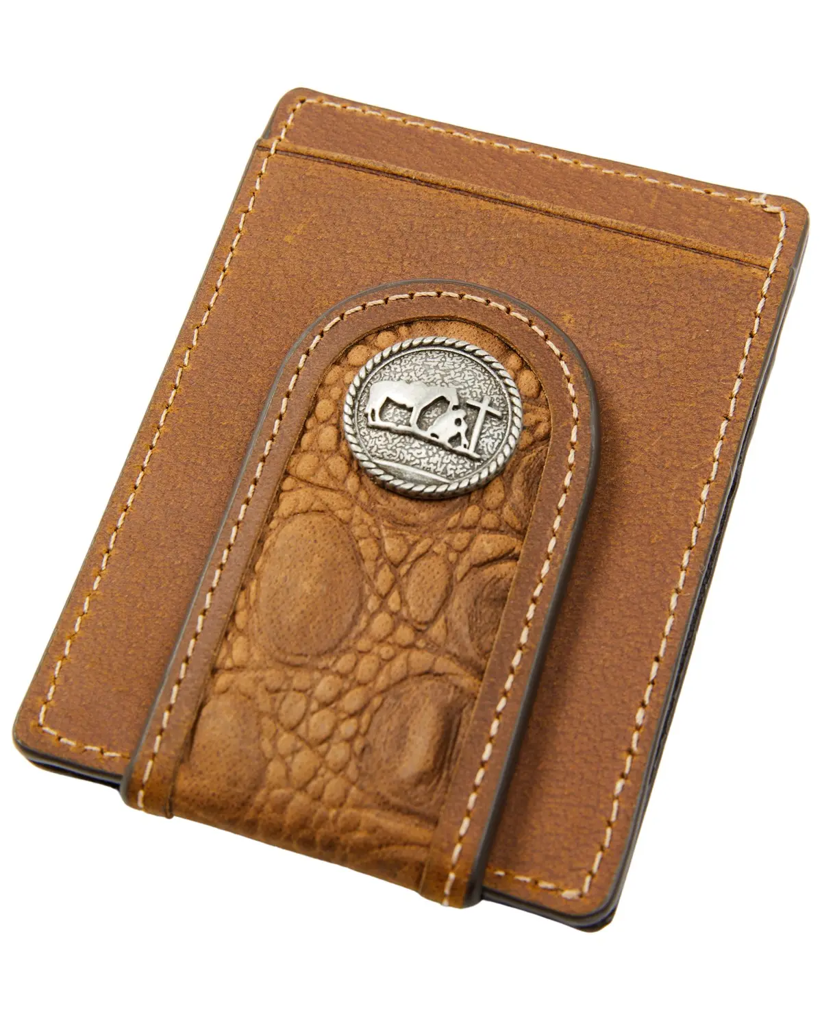 Cody James Men's Men'S Crocodile Embossed Money Clip Wallet - Cjafa23wt3