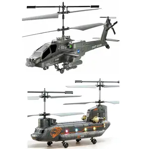 2.4G remote-controlled helicopter, a toy for children, beginners, and adults, with height retention function, gyroscope and LED lights, 2 batteries and USB-C charging, automatic power-off in case of collision, ABS plastic material is very impact resistant