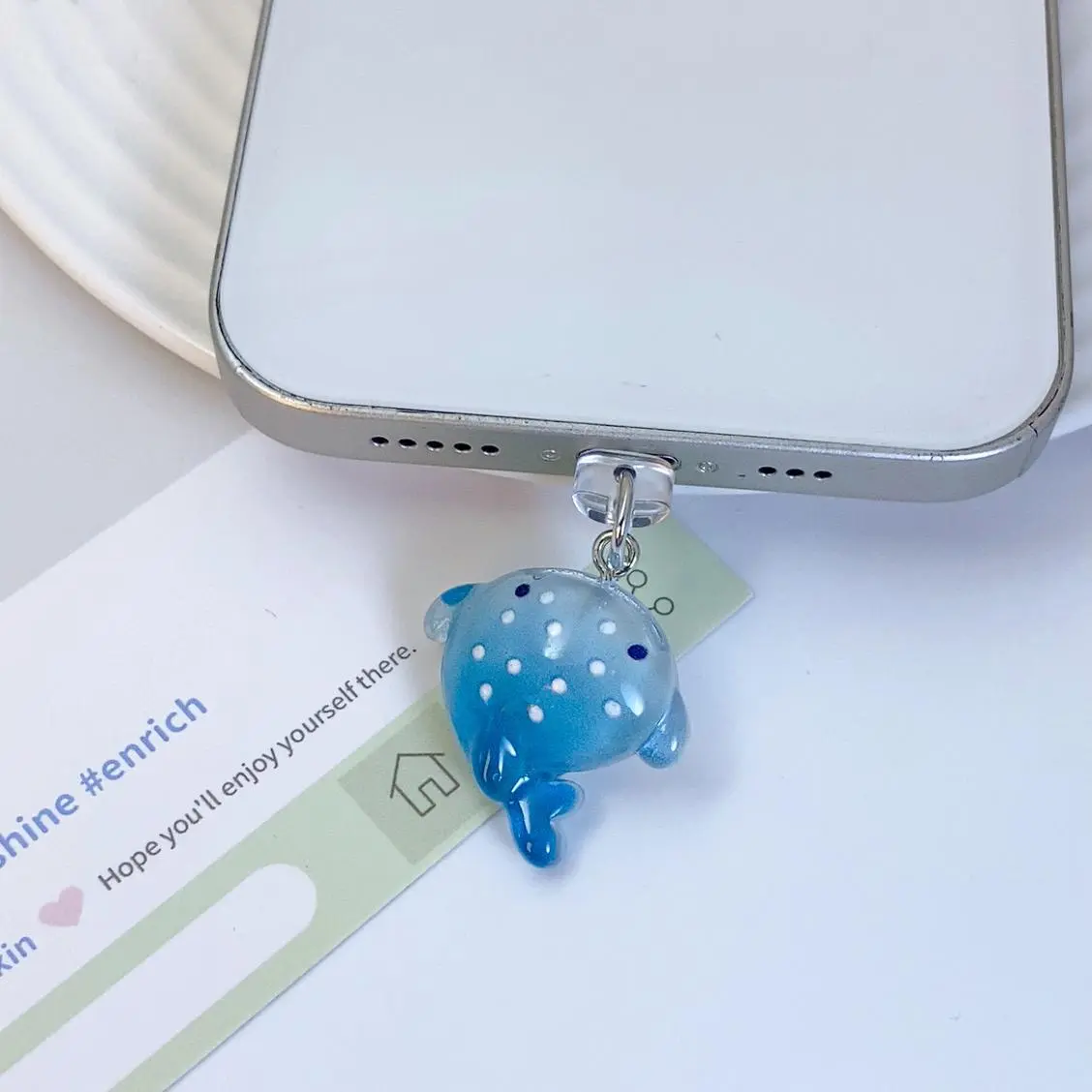 Cute Design Phone Dust Plug, 1 Count Creative Phone Charging Port Dust Plug, Cell Phone Accessories for iPhone & Type-C Port, Phone Decoration