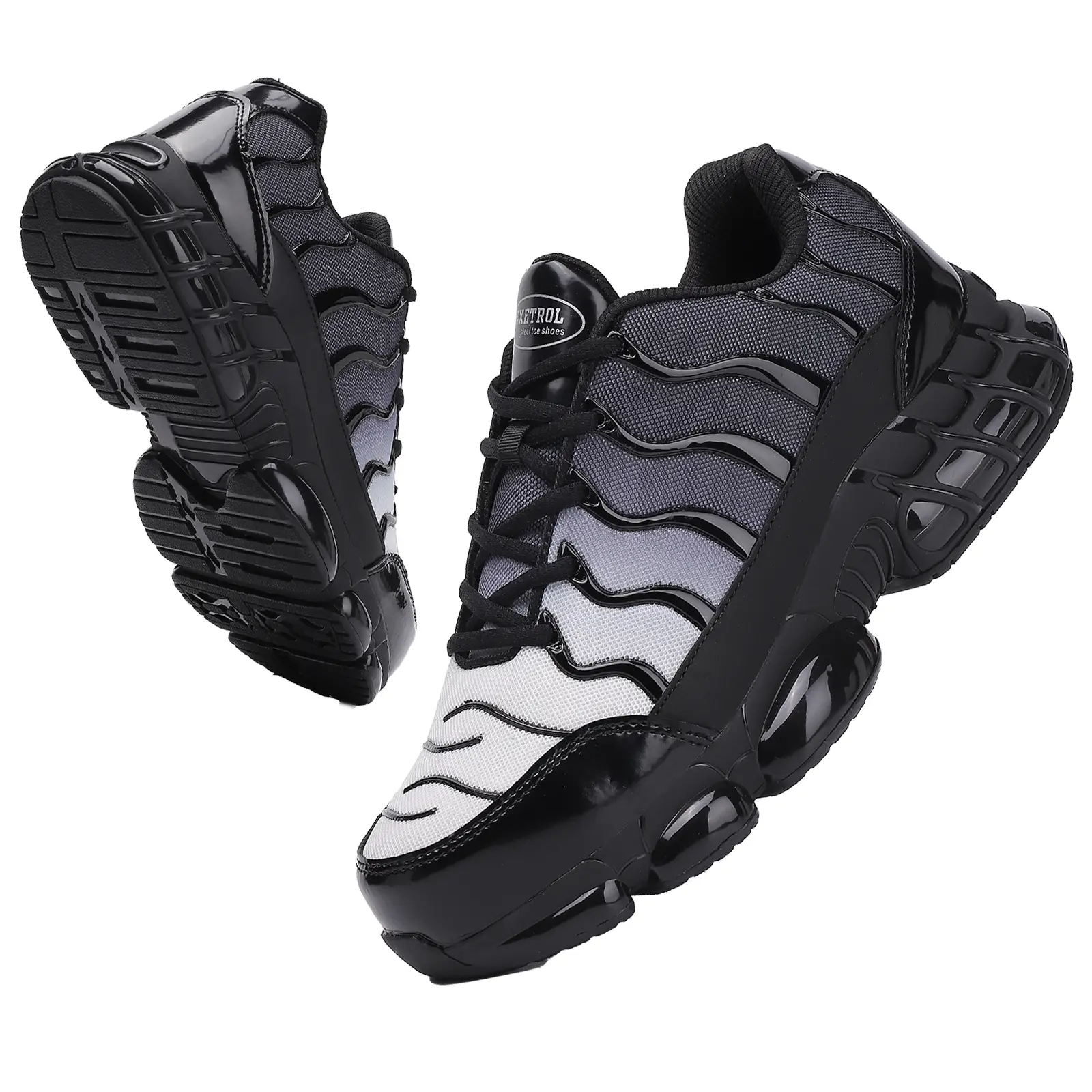 Safety Shoes as Father's Day Gift,Men's Sneakers,Lightweight Breathable Anti-smashing Steel Heel Work Shoes,Summer Comfortable Workers Walking Shoes,R