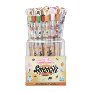 Candy Counter Smencils Cylinder - HB #2 Scented Pencils, 50 Count, Gifts for , Party Favors, Classroom Rewards