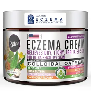 5-in-1 Eczema Cream for Kids, Babies, Toddlers & Adults | Colloidal Oatmeal Lotion for Dry, Itchy Skin Relief | Intensive Moisturizer for Face & Body | Clinically Tested Eczema Treatment for Sensitive, Irritated Skin