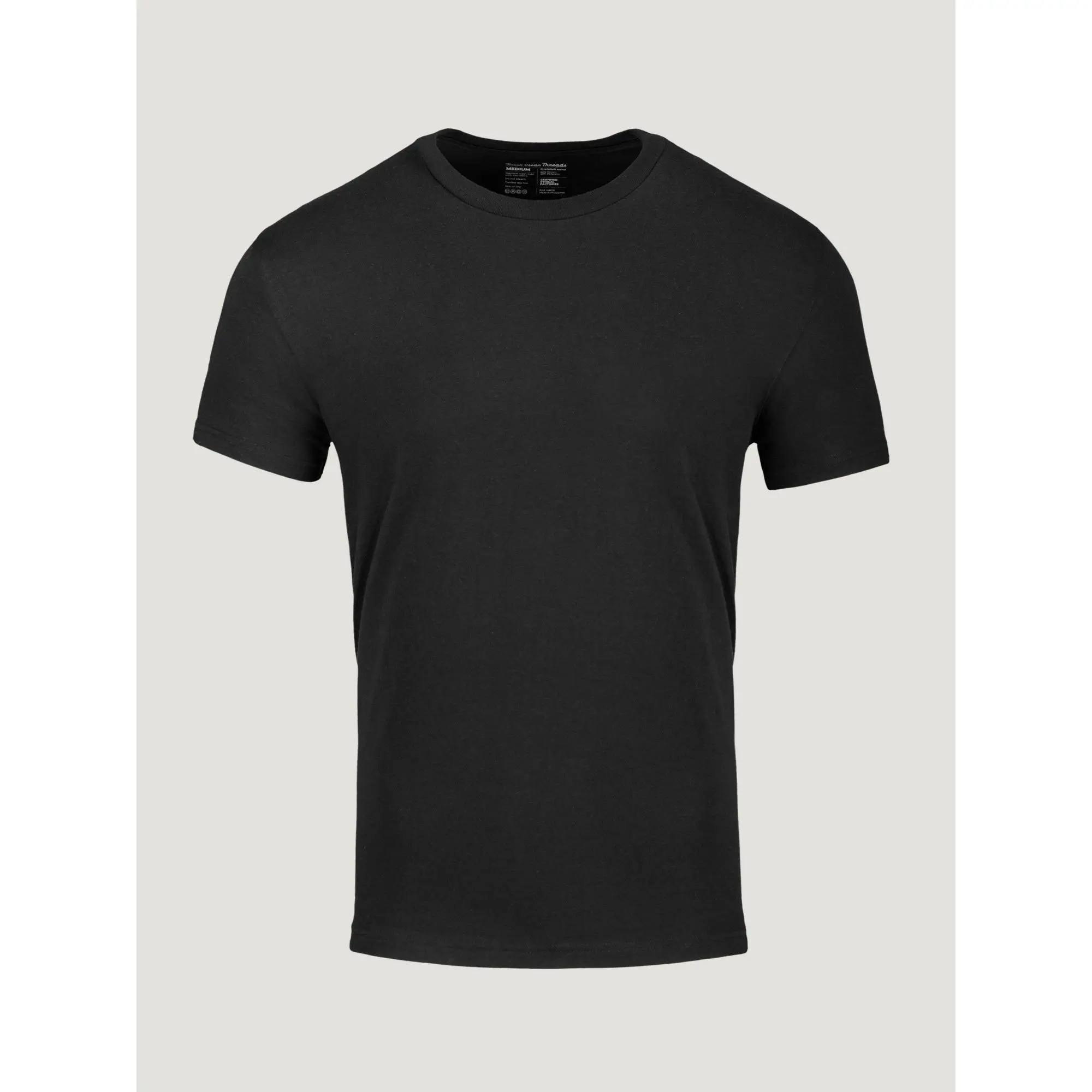 Fresh Clean Threads Men's Crew Neck T-Shirt - Ultra-Soft Fabric, Classic Fit - Choose Your Size Plain Tee Basic Tops Menswear Streetwear