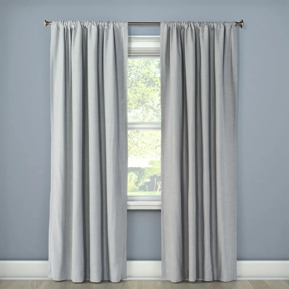 Project 62 1pc Blackout Henna Window Curtain Panel, Cotton Blend Privacy Curtain with Modernist Look for Blacking Out Light
