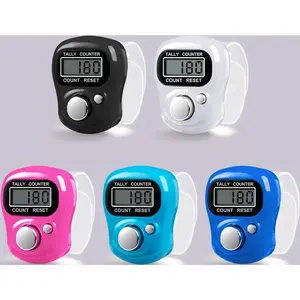 5 Pack Digital Tally Counter with 5-Digit LCD Display, Electronic Finger Click Counter for Knitting, Golf Lap Counting, Inventory Tracking
