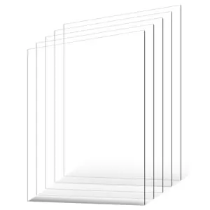 VEVOR PET/Plexiglass Sheets, 5-Pack Plastic Sheet, 24 x 36 Inch 0.04 Inch Thick Transparent Clear Flexible Plastic Panels for Craft, Replacement Picture Frame Glass, DIY Display Project, Easy to CutSummervibes