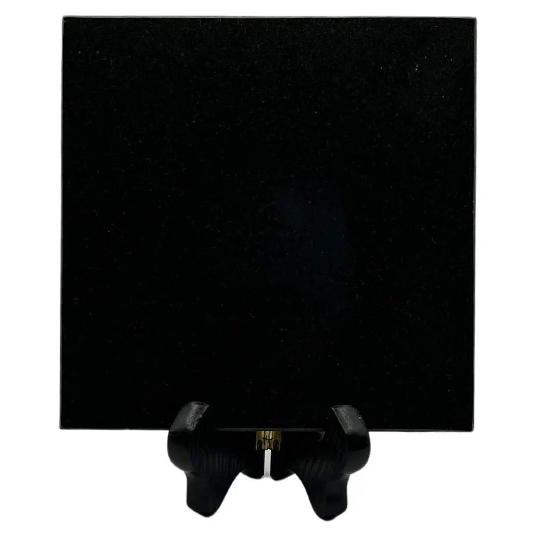 Black granite square tile