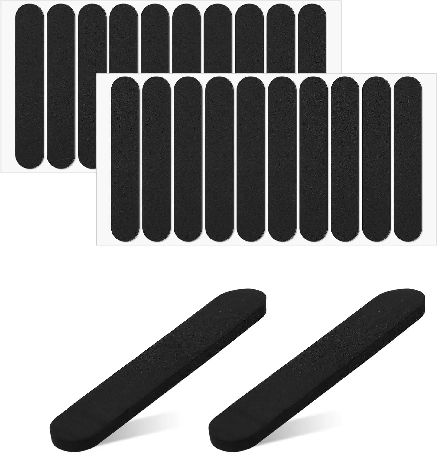 Sewing Craft Kit Accessory EVA Foam Hat Size Reducer Sticky Inserts - 20-Pcs Adhesive Backed, Lightweight Soft Durable Thermal Insulation Cap Adapter Tape for Snug Fit Adjustment, Sticky Insert