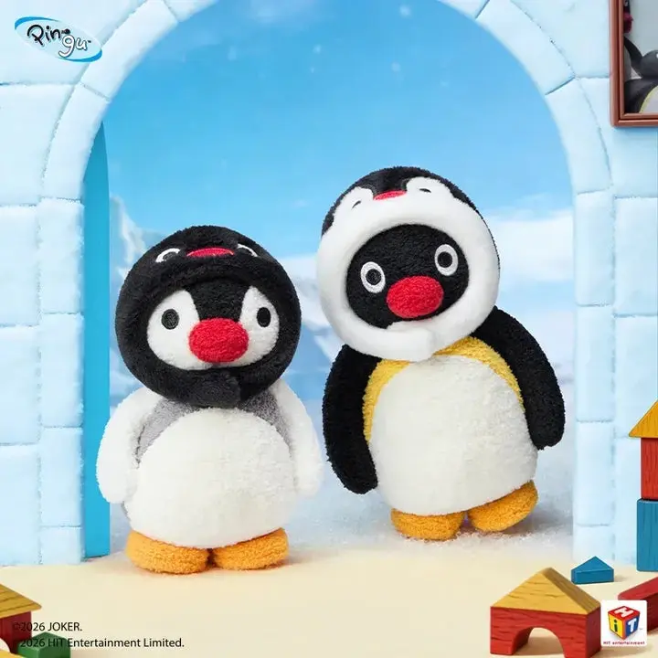 Pingu Mini MEME Series Plush Blind Box, Cute Stuffies, Soft Cuddly Gift, Animal Character Figures Figurines, Statues & Bobbleheads, Collectible Art Toy