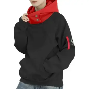 Anime hooded cosplay costume men's black novel hooded sweatshirt pullover jacket women's style