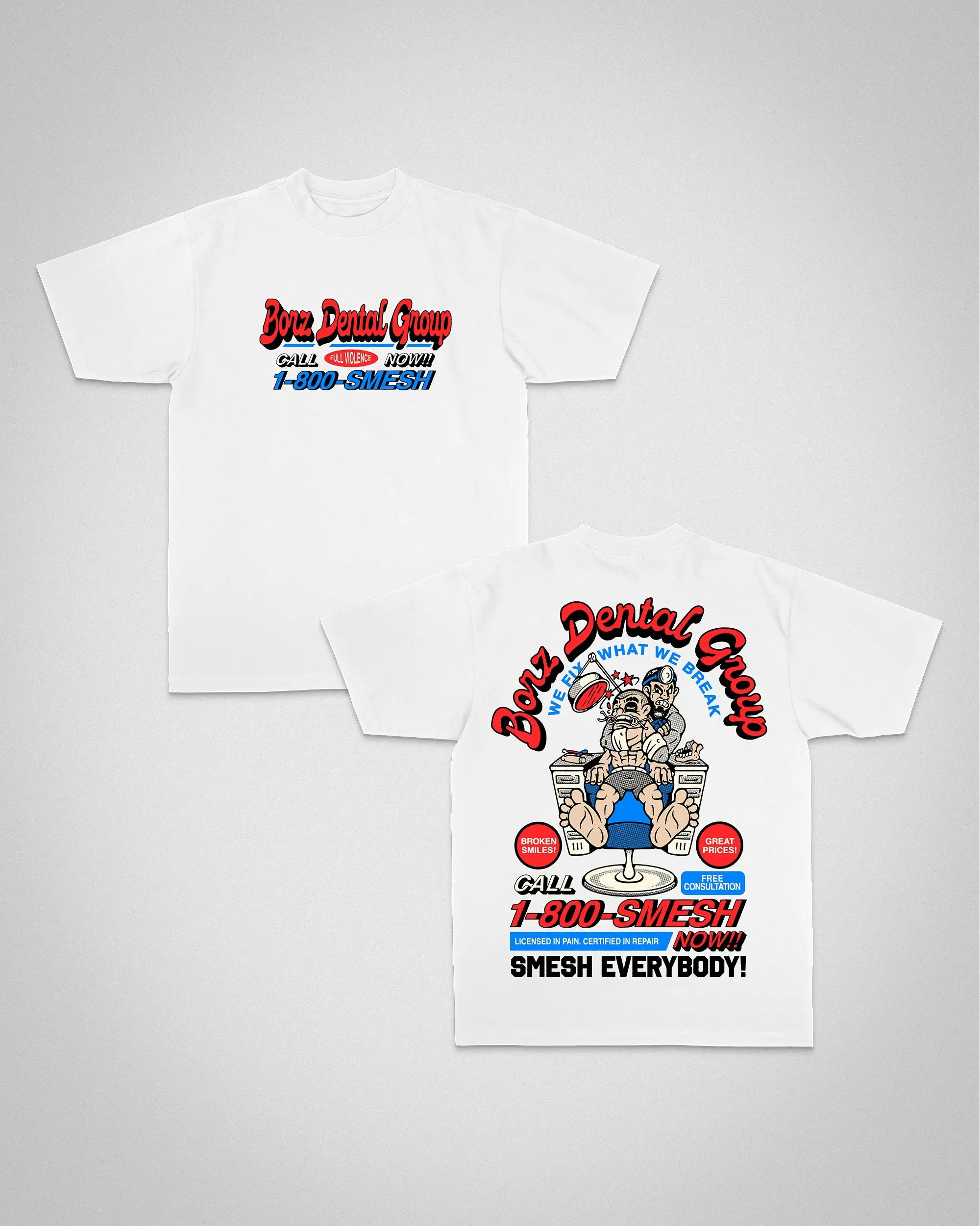 Borz Dental Group T-Shirt, 100% Cotton, Boxing Tee, UFC Shirt, Gym Shirt Security Services Graphic Design for Boxing Enthusiasts and UFC Fans