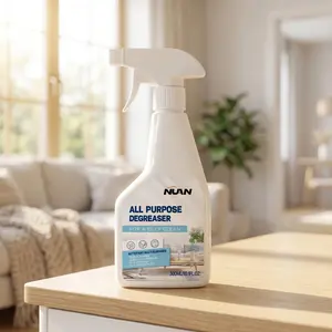 NUAN All Purpose Degreaser Spray - Heavy Duty Grease & Stain Remover for Kitchen, Bathroom & Home Surfaces - Deep Cleaning Solution for Stubborn Dirt
