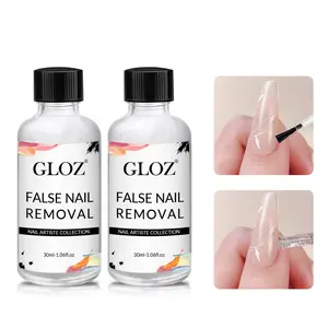 2Pcs 30ML Hema-Free Nail Glue Remover, Fast Acting Debonder Liquid, Easy Removal for Press On Nails, Nail Tips and Nail Stickers, Home & Salon Manicure Tools