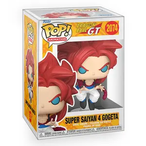 Funko POP Anime: Dragon Ball GT - Super Saiyan 4 Gogeta Vinyl Figure with Epic Collectibles Premium Box Protector Included