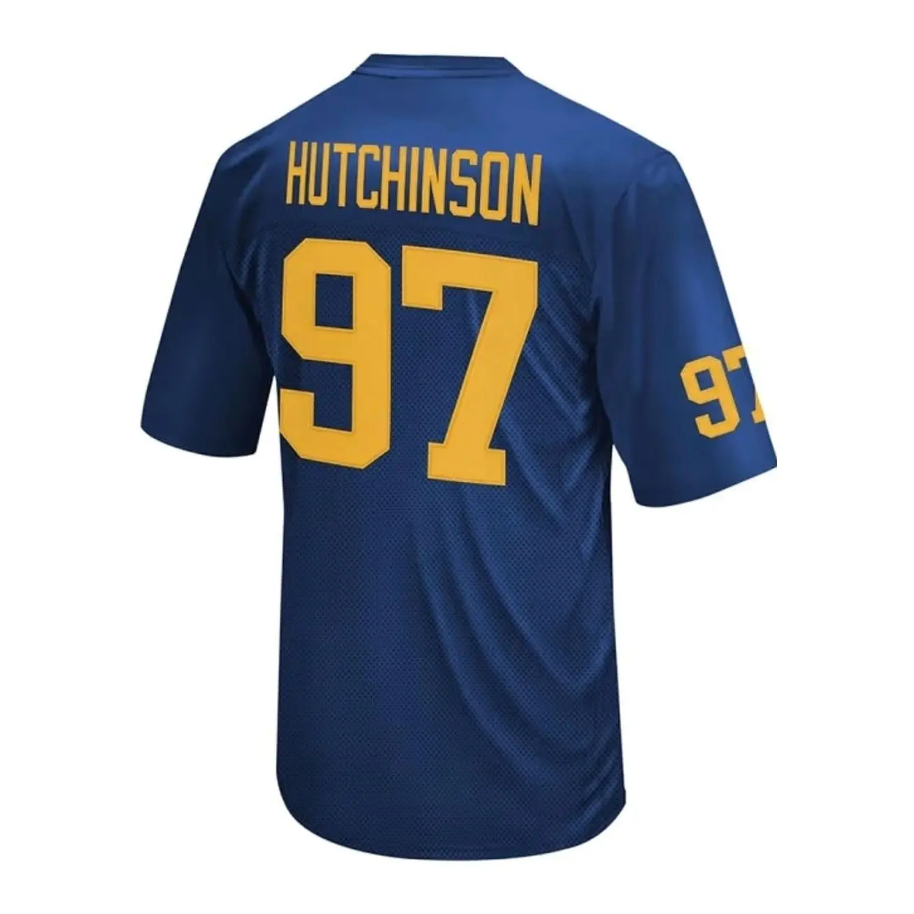 Mens College Football Hutchinson Michigan State Wolverines Navy Blue Player Football Jersey