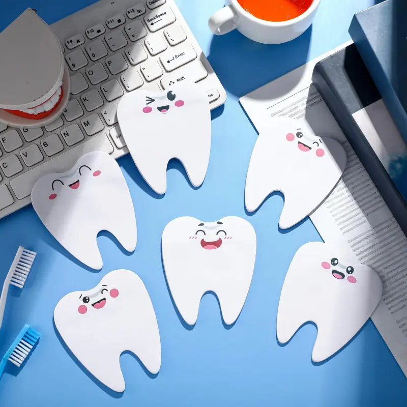 6/12Pcs dental assistant sticky notes Dental memo pad Funny Stickers Office Supplies Gift for dental hygienists Fun office staff gift Suitable for colleagues, ladies, doctors, nurses