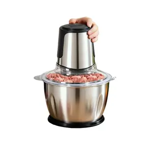 Food Processor, Meat Grinder, Vegetable Chopper, with Dual Bowls