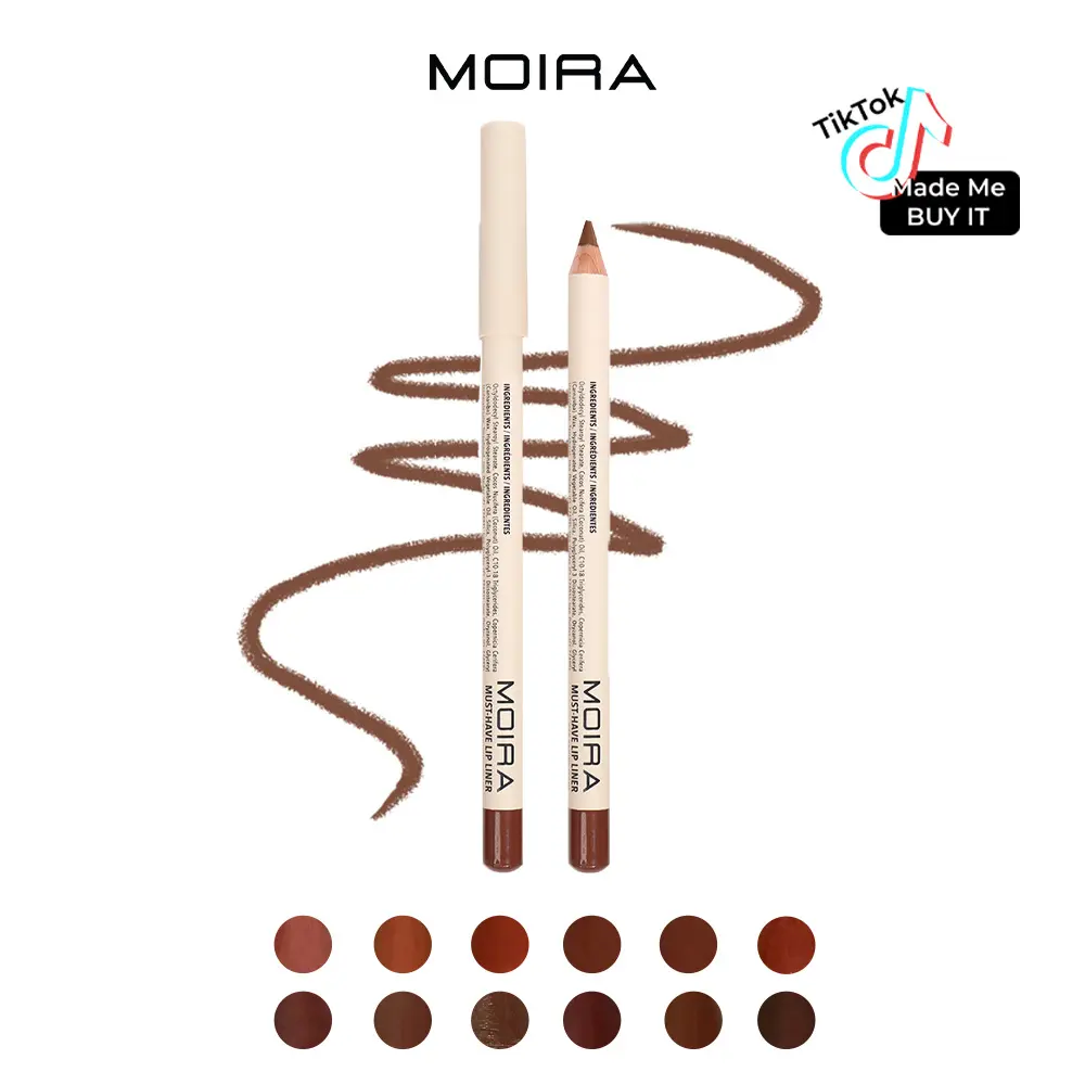 MOIRA | Must-Have Lip Liner Pencil (009, Brownstone) | Creamy High-Pigment Formula for Smooth, Long-Lasting Lip Definition, Shade
