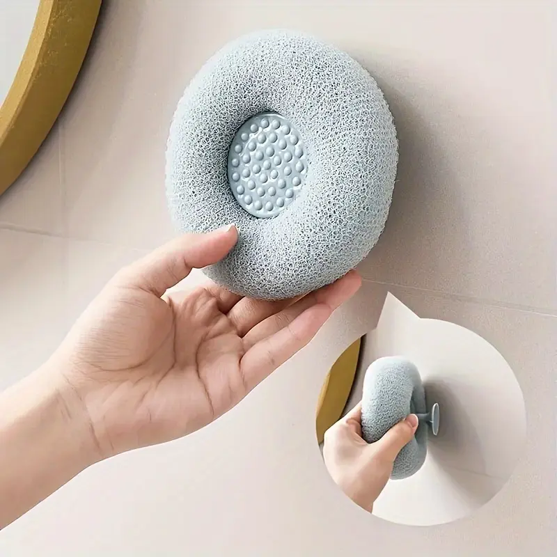 2pcs Bath Bomb, Bath Brush, Bath Towel, Bath Rub, Back Rub, Mud Bath Brush, Massage Bath Ball with Suction Cup, Bath Sponge Ball, Flower Bath Ball, Body Cleaning Brush
