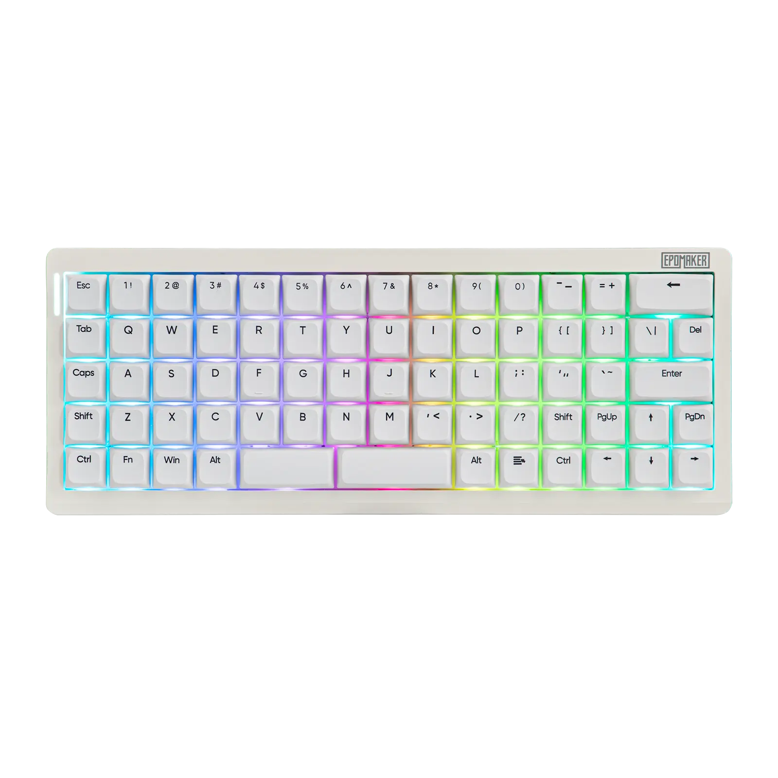 EPOMAKER Hack70 Planck Mechanical Keyboard with VIA Custom, 2.4Ghz/BT/Wired, Gasket, Hot-Swap, RGB, Dye-Sub PBT Keycap, 65% Ortholinear Layout Wireless Gaming Keyboard for Mac/WIN