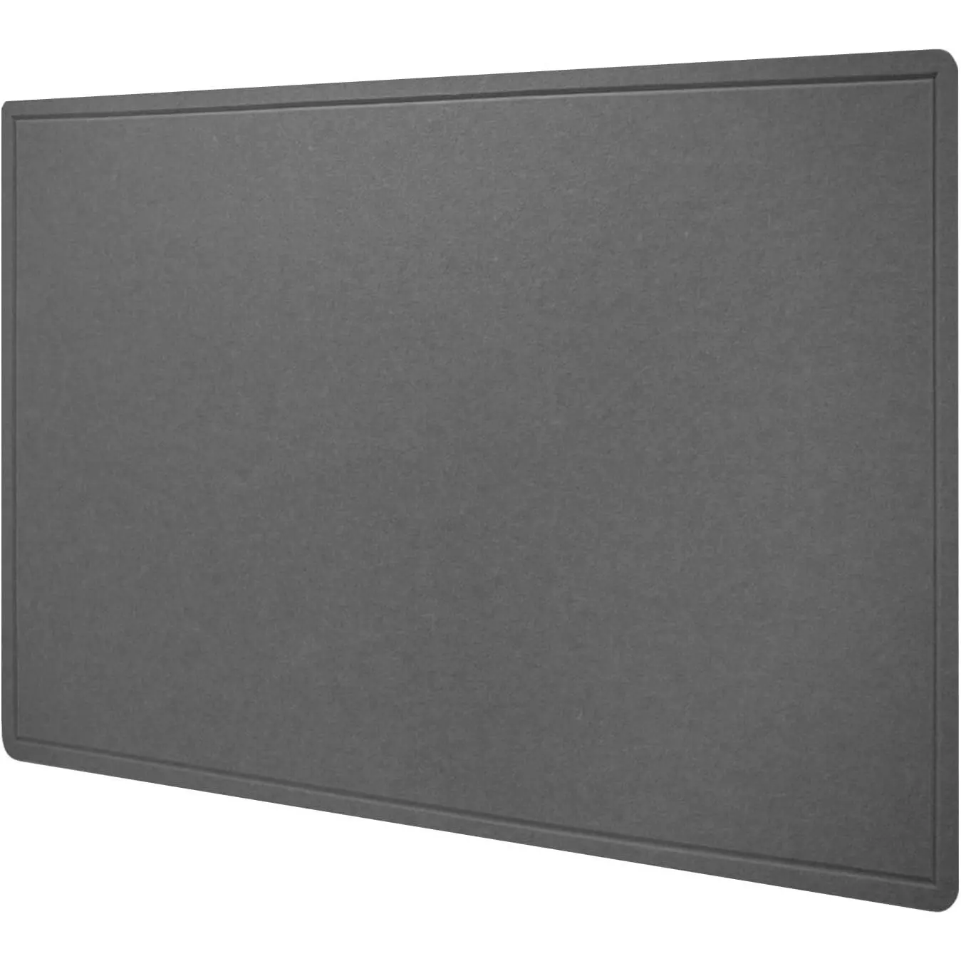 Bulletin Board, 24x18 inches Decorative Felt Pin Board, Cork Board Alternative for Wall, Foldable Photo Board Self-Adhesive Vision Board Mood Board with 20 Pushpins-Dark Gray