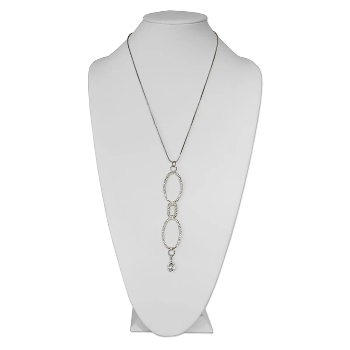 212 MAIN Catherine Mini Bling Snake Necklace Reading Glasses - Silver, 1.75 Strength, Unisex Elegant Fashionable Accessory, Reading Aid, Casual Item with Mini Pendant, Chain Extender Included, Bling Or Drop