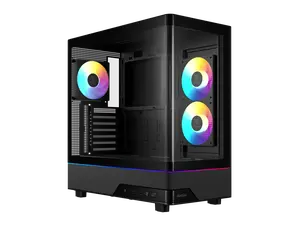 Gamdias ATLAS M5 CG Black ABS / SPCC / Tempered Glass ATX Mid Tower Computer Case